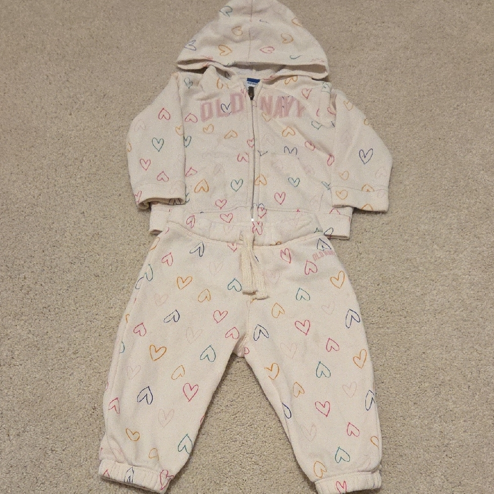 Old Navy Heart Joggers Set